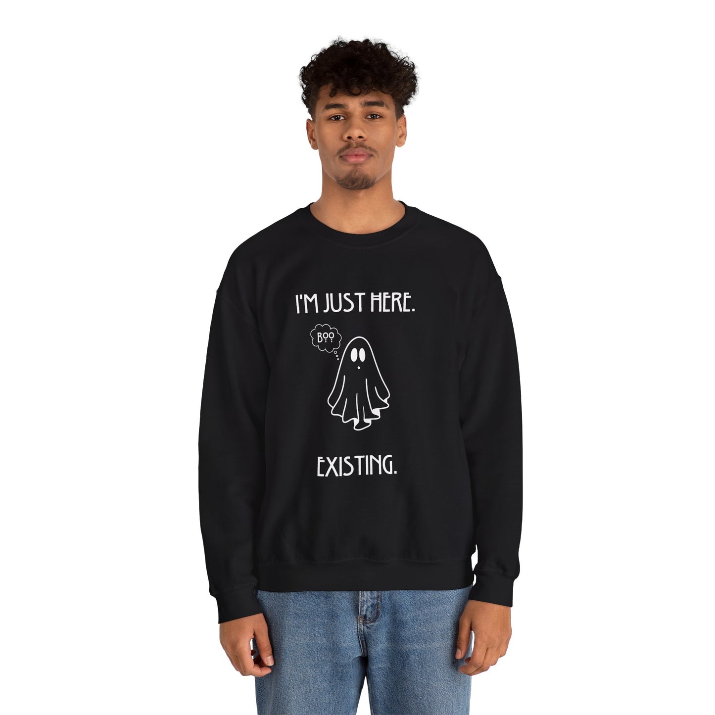 January Quote Lazy Unisex Heavy Blend™ Crewneck Sweatshirt