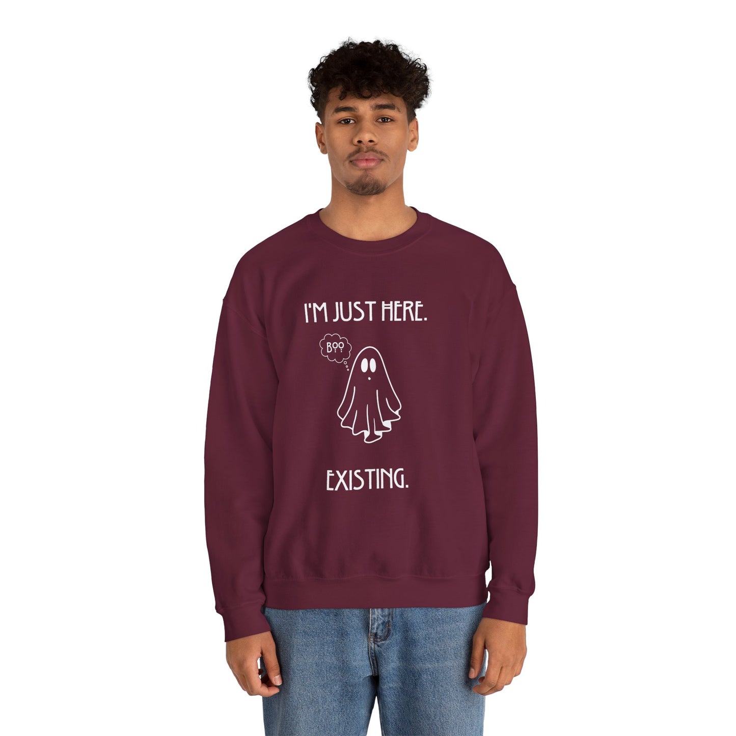 January Quote Lazy Unisex Heavy Blend™ Crewneck Sweatshirt
