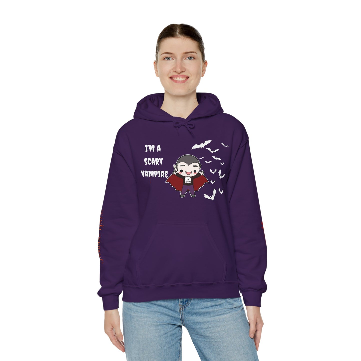 Scary Vampire Unisex Heavy Blend™ Hooded Sweatshirt