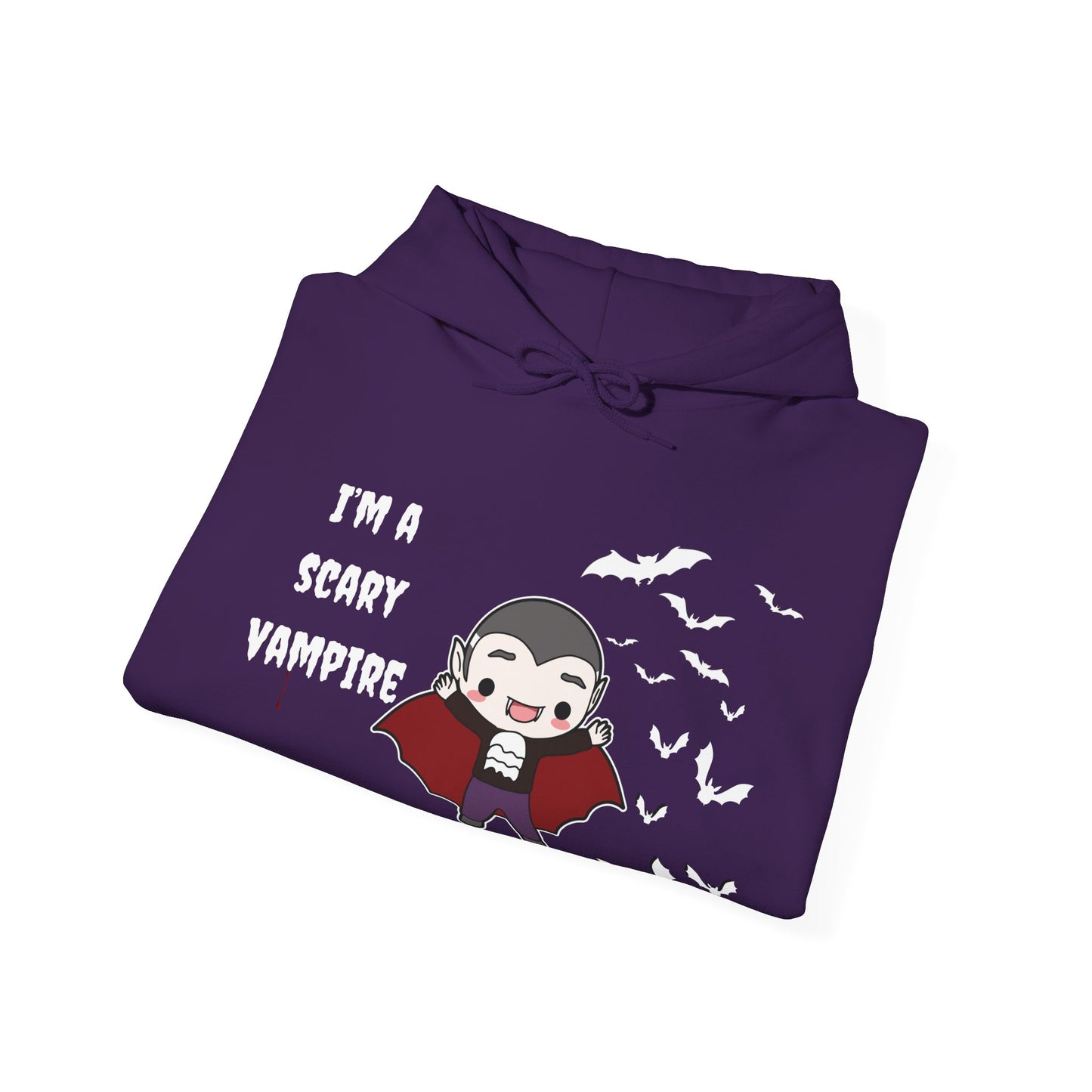 Scary Vampire Unisex Heavy Blend™ Hooded Sweatshirt
