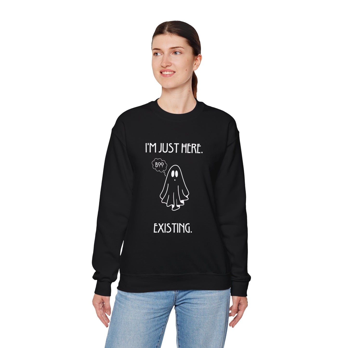 January Quote Lazy Unisex Heavy Blend™ Crewneck Sweatshirt