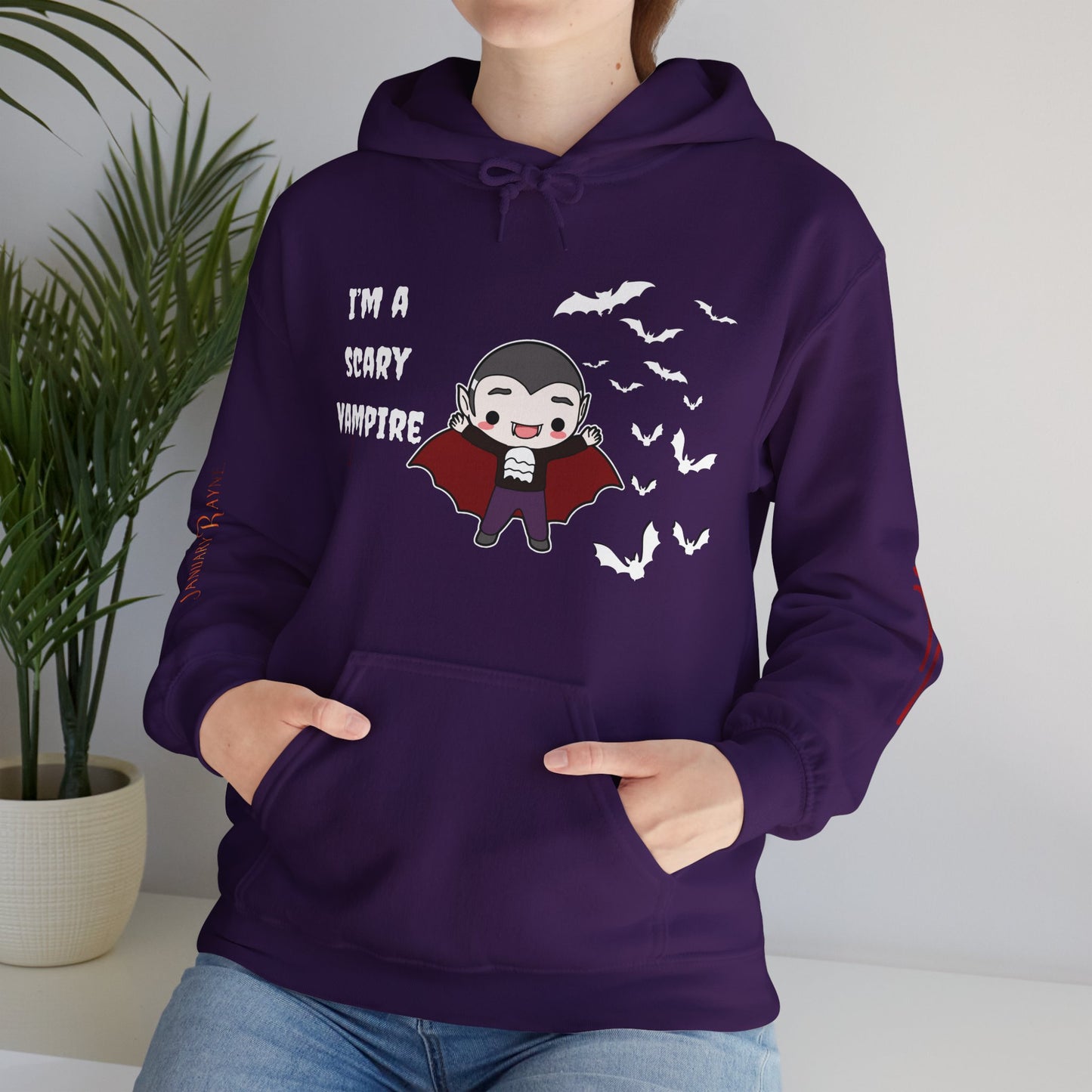 Scary Vampire Unisex Heavy Blend™ Hooded Sweatshirt