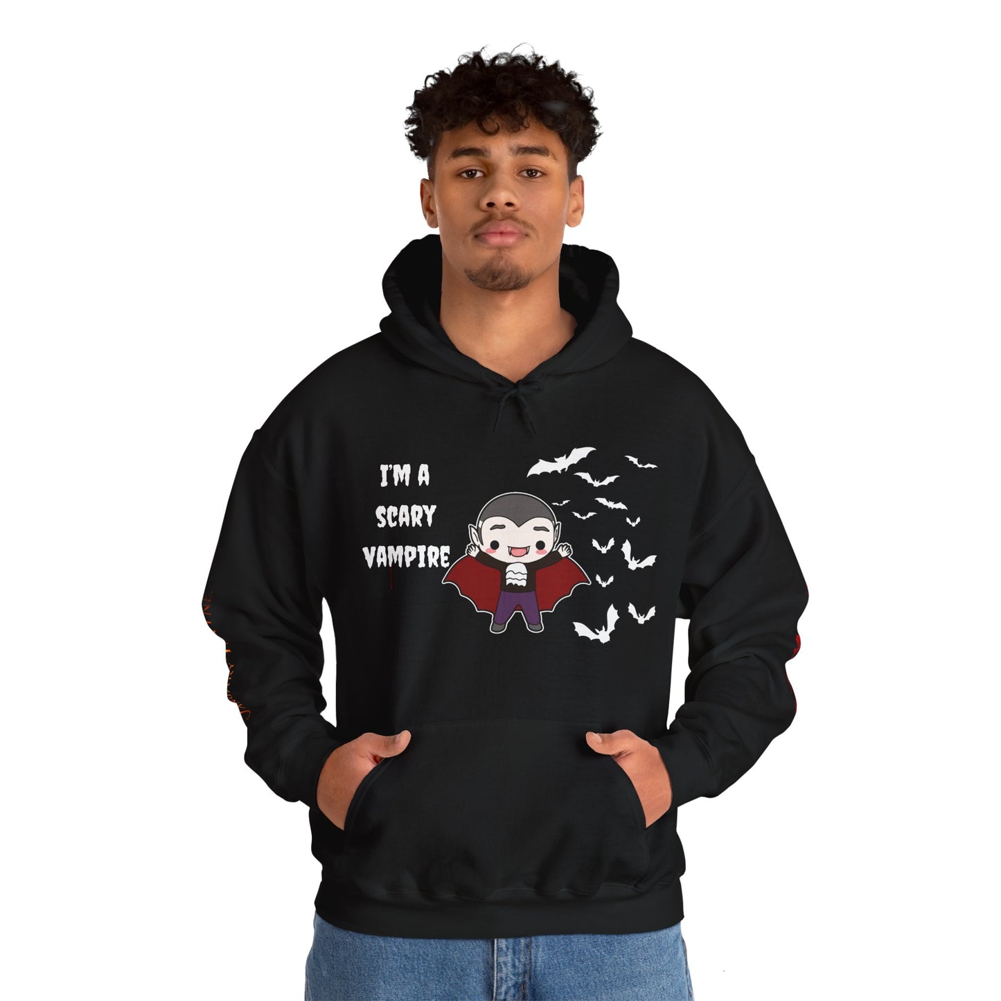 Scary Vampire Unisex Heavy Blend™ Hooded Sweatshirt
