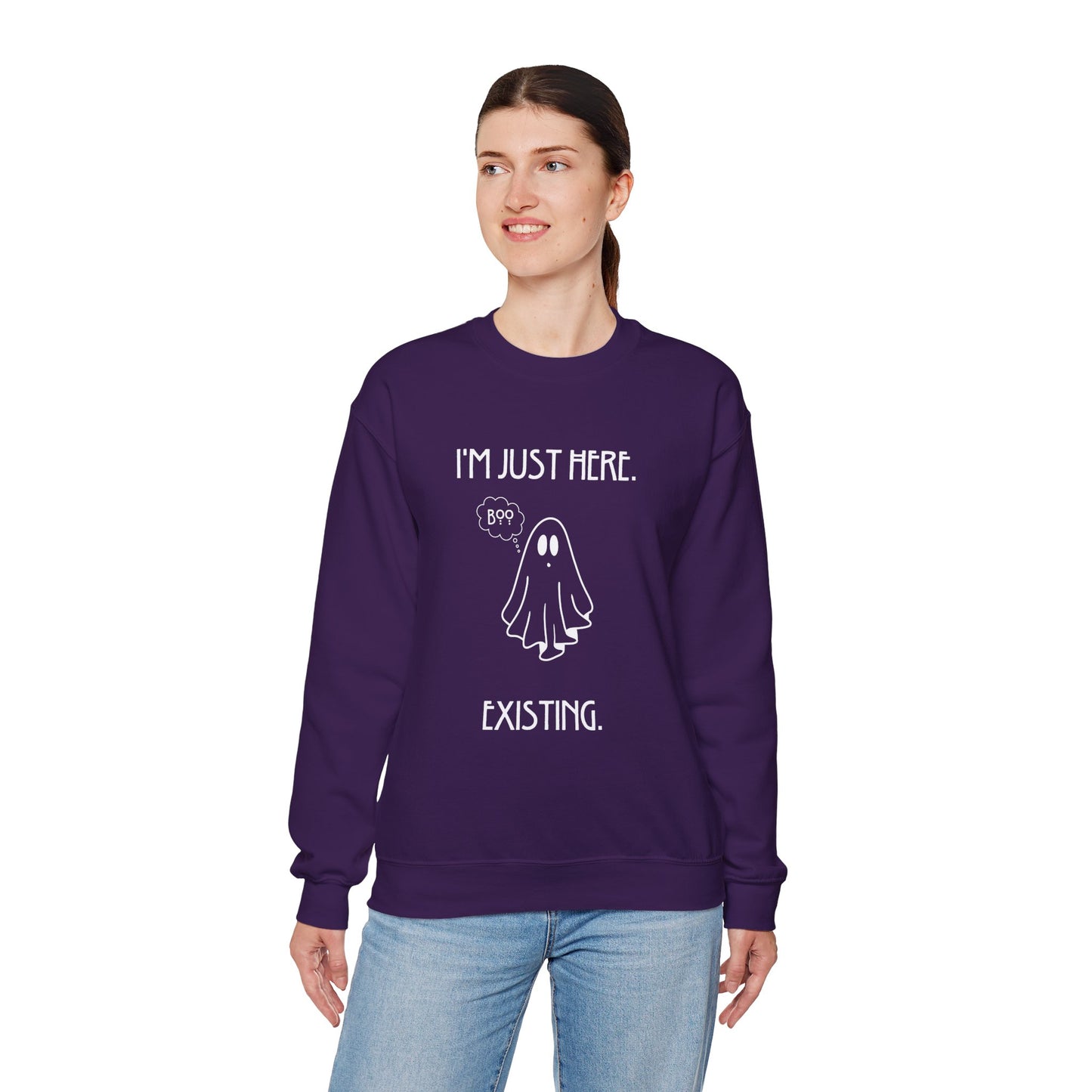 January Quote Lazy Unisex Heavy Blend™ Crewneck Sweatshirt
