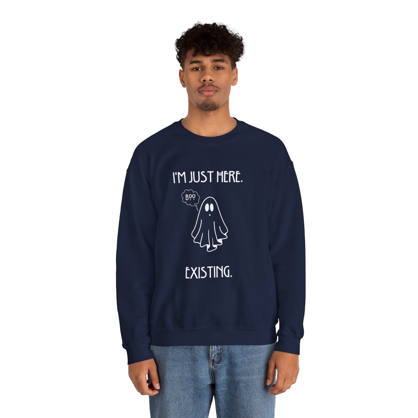 January Quote Lazy Unisex Heavy Blend™ Crewneck Sweatshirt