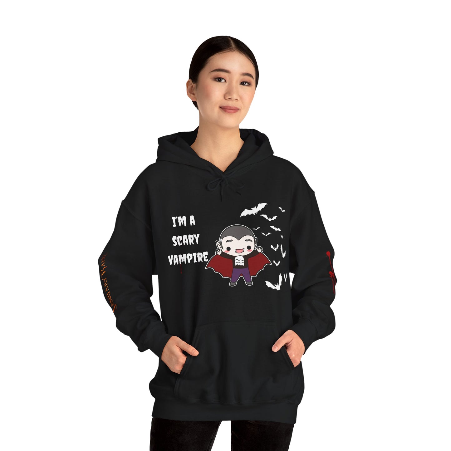 Scary Vampire Unisex Heavy Blend™ Hooded Sweatshirt