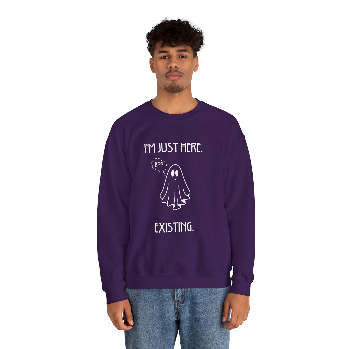 January Quote Lazy Unisex Heavy Blend™ Crewneck Sweatshirt