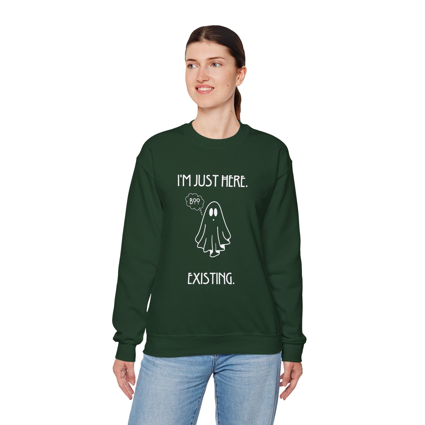January Quote Lazy Unisex Heavy Blend™ Crewneck Sweatshirt