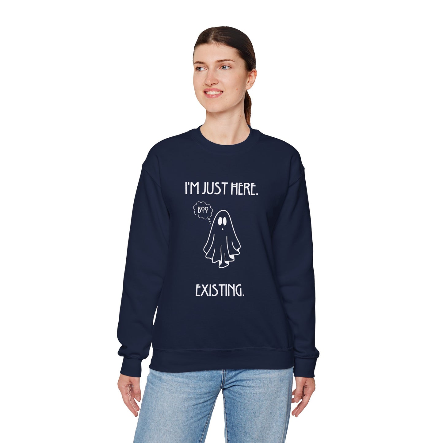 January Quote Lazy Unisex Heavy Blend™ Crewneck Sweatshirt