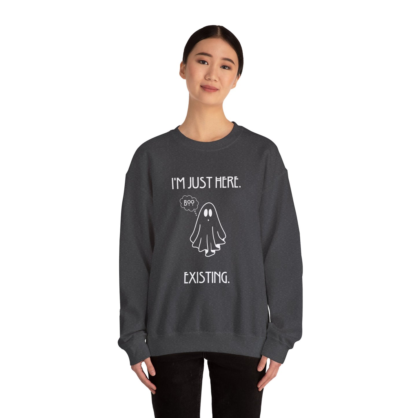 January Quote Lazy Unisex Heavy Blend™ Crewneck Sweatshirt