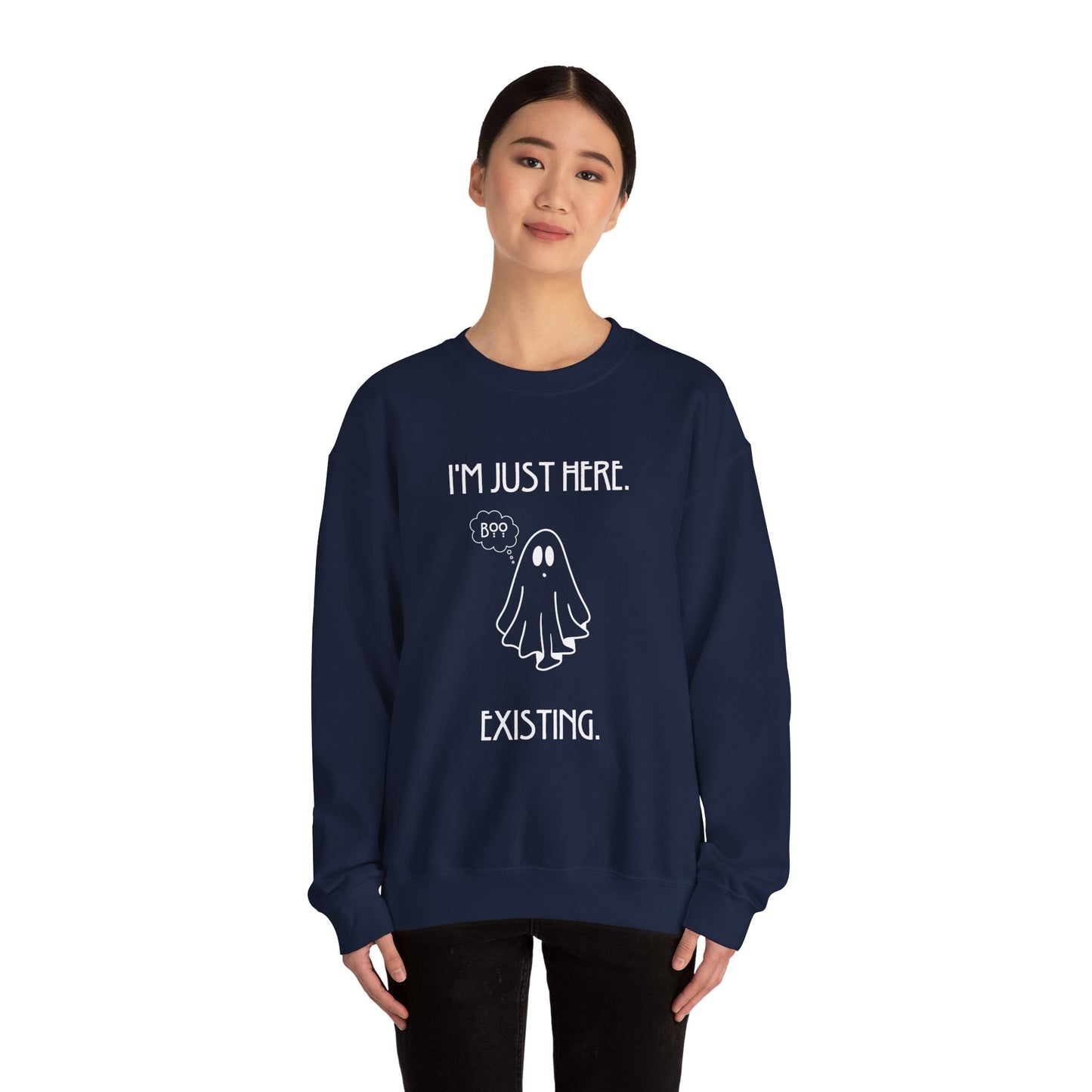 January Quote Lazy Unisex Heavy Blend™ Crewneck Sweatshirt