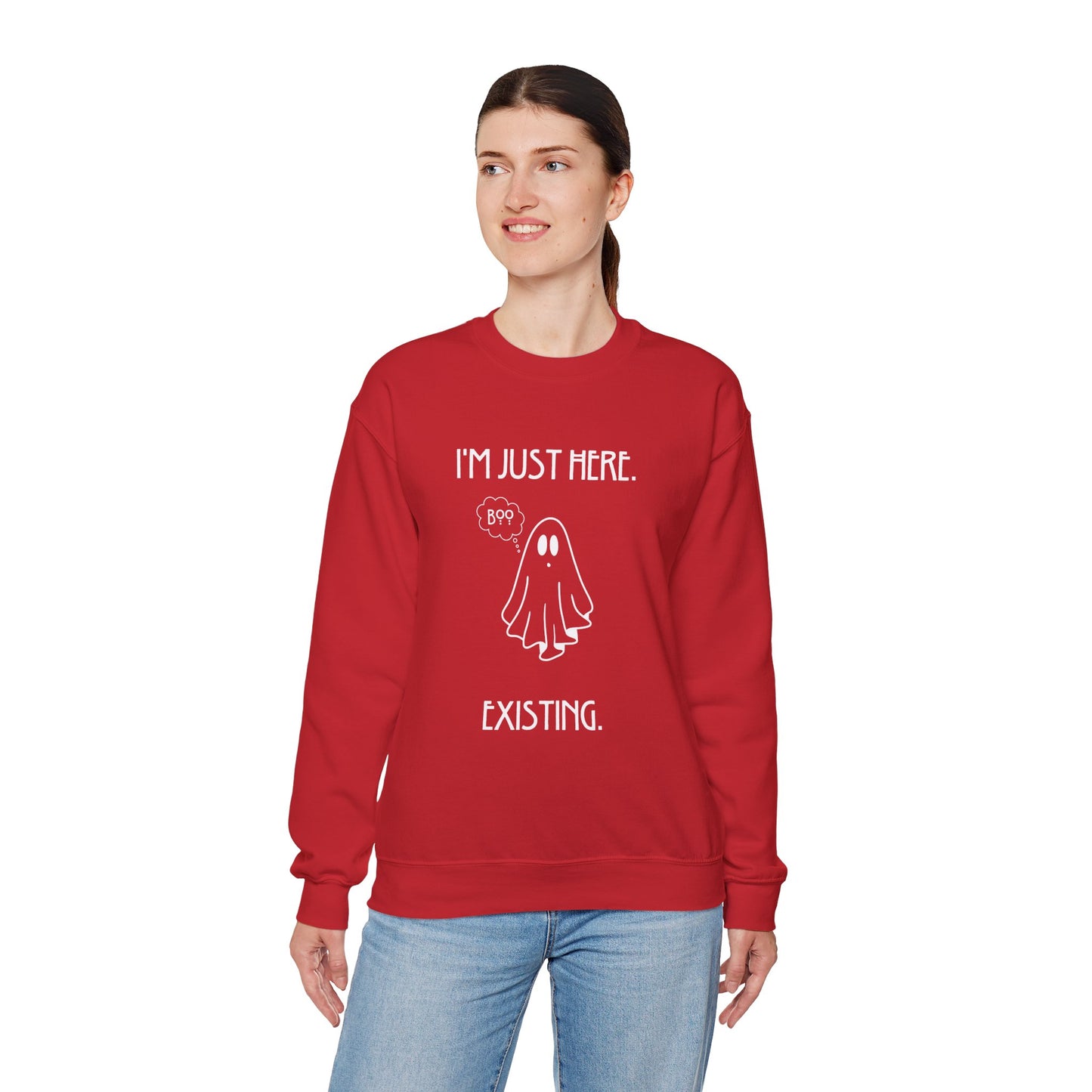 January Quote Lazy Unisex Heavy Blend™ Crewneck Sweatshirt