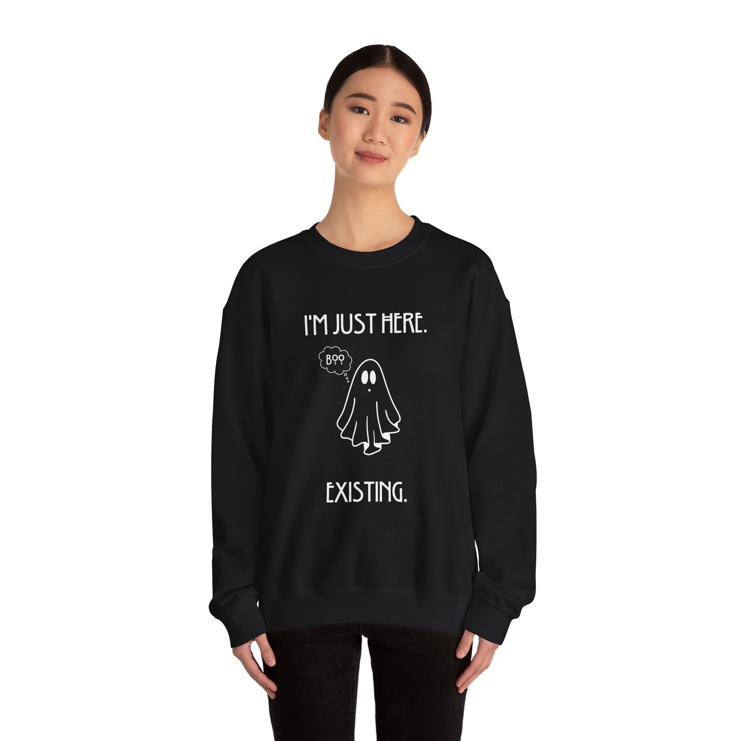 January Quote Lazy Unisex Heavy Blend™ Crewneck Sweatshirt