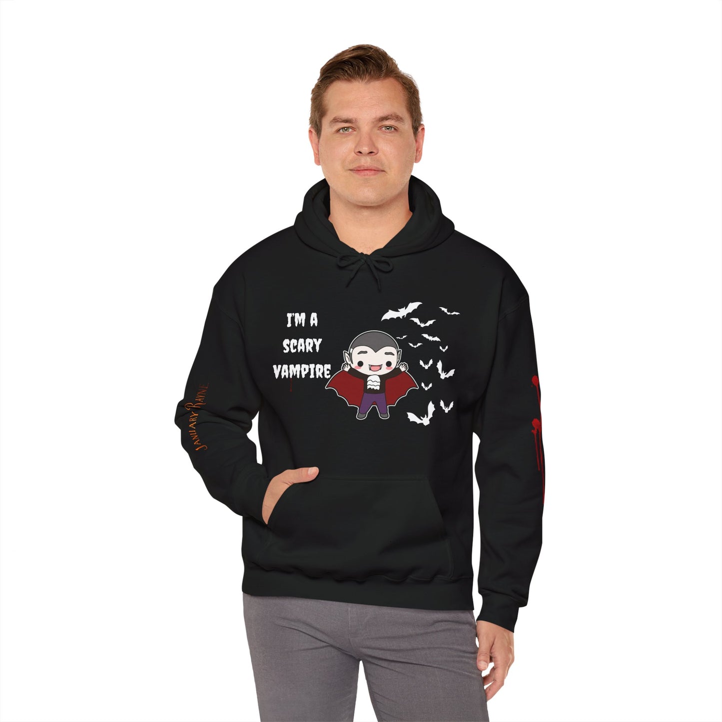 Scary Vampire Unisex Heavy Blend™ Hooded Sweatshirt