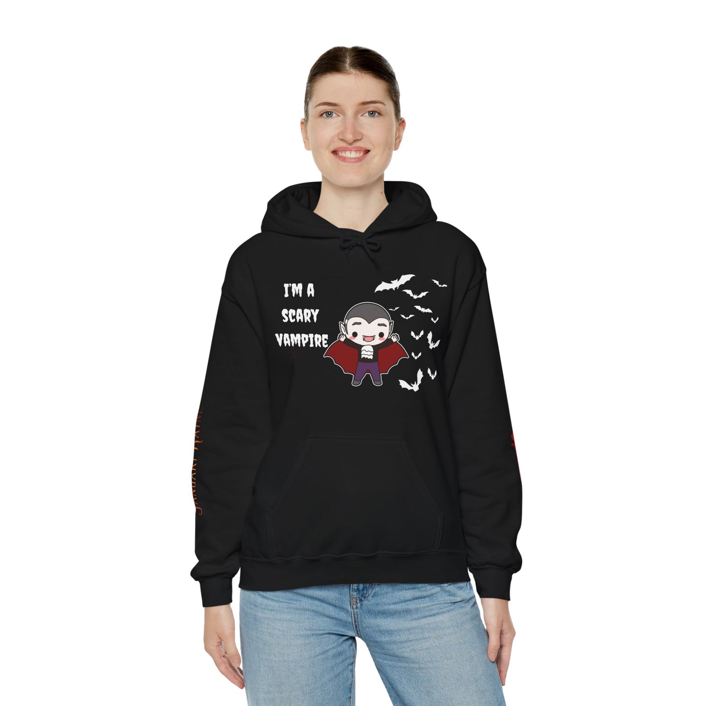Scary Vampire Unisex Heavy Blend™ Hooded Sweatshirt