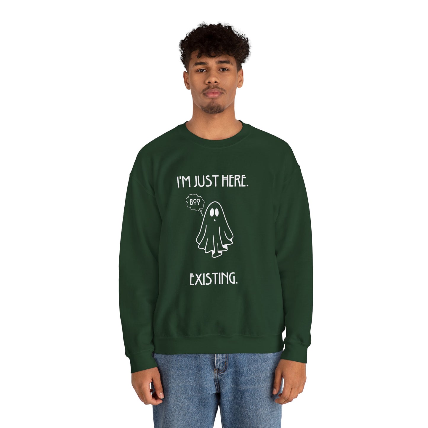 January Quote Lazy Unisex Heavy Blend™ Crewneck Sweatshirt