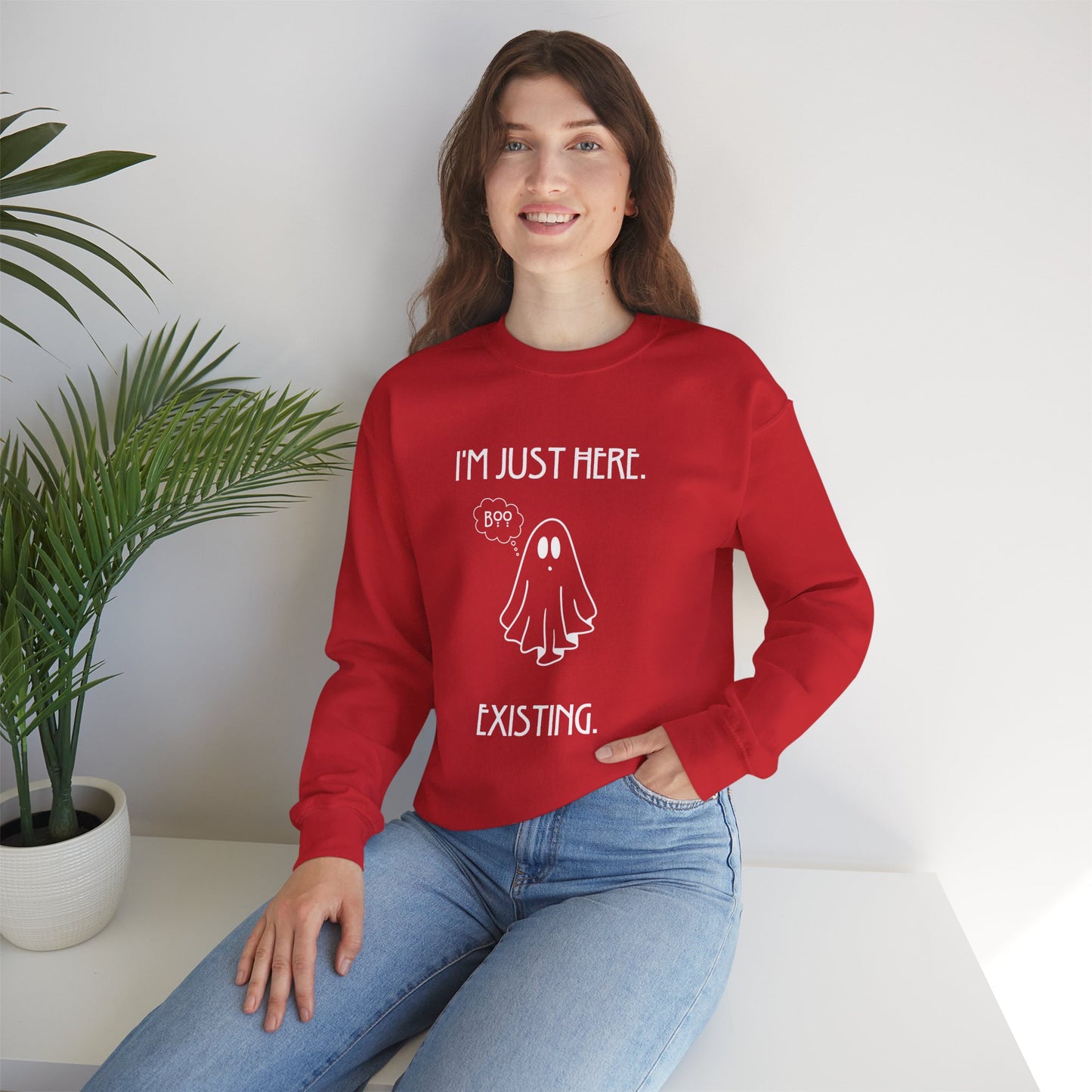 January Quote Lazy Unisex Heavy Blend™ Crewneck Sweatshirt