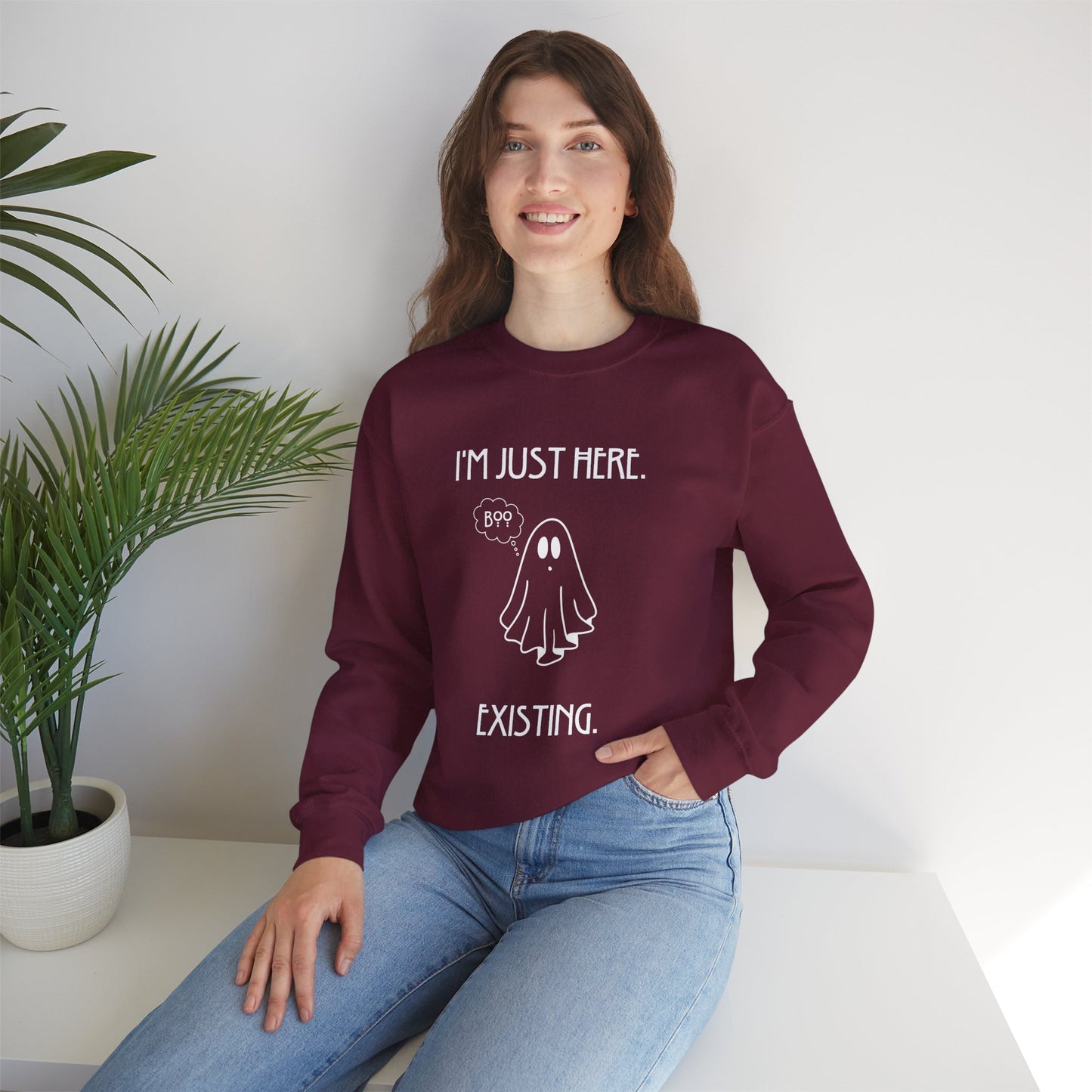 January Quote Lazy Unisex Heavy Blend™ Crewneck Sweatshirt