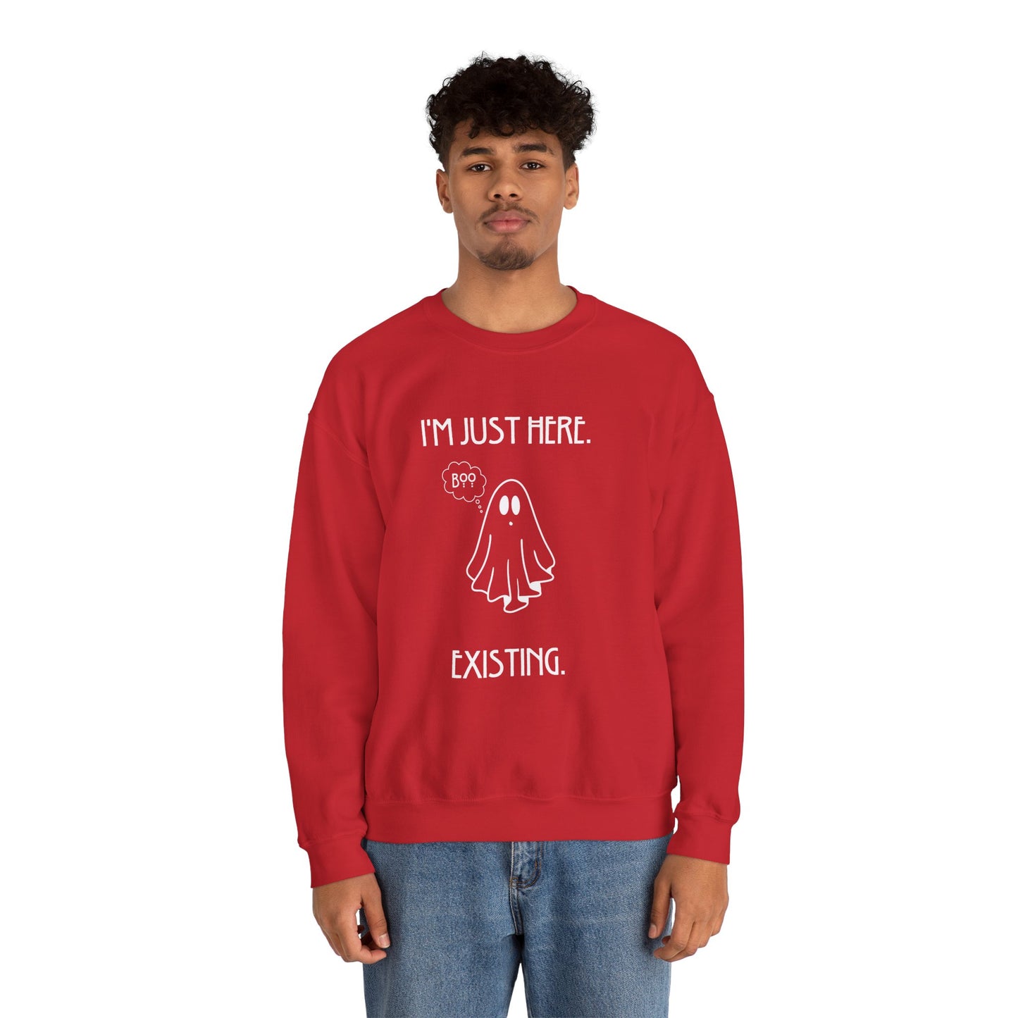 January Quote Lazy Unisex Heavy Blend™ Crewneck Sweatshirt