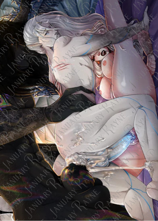 Eternally Rare Art Print - Nyx, Rarity, & Cai NSFW