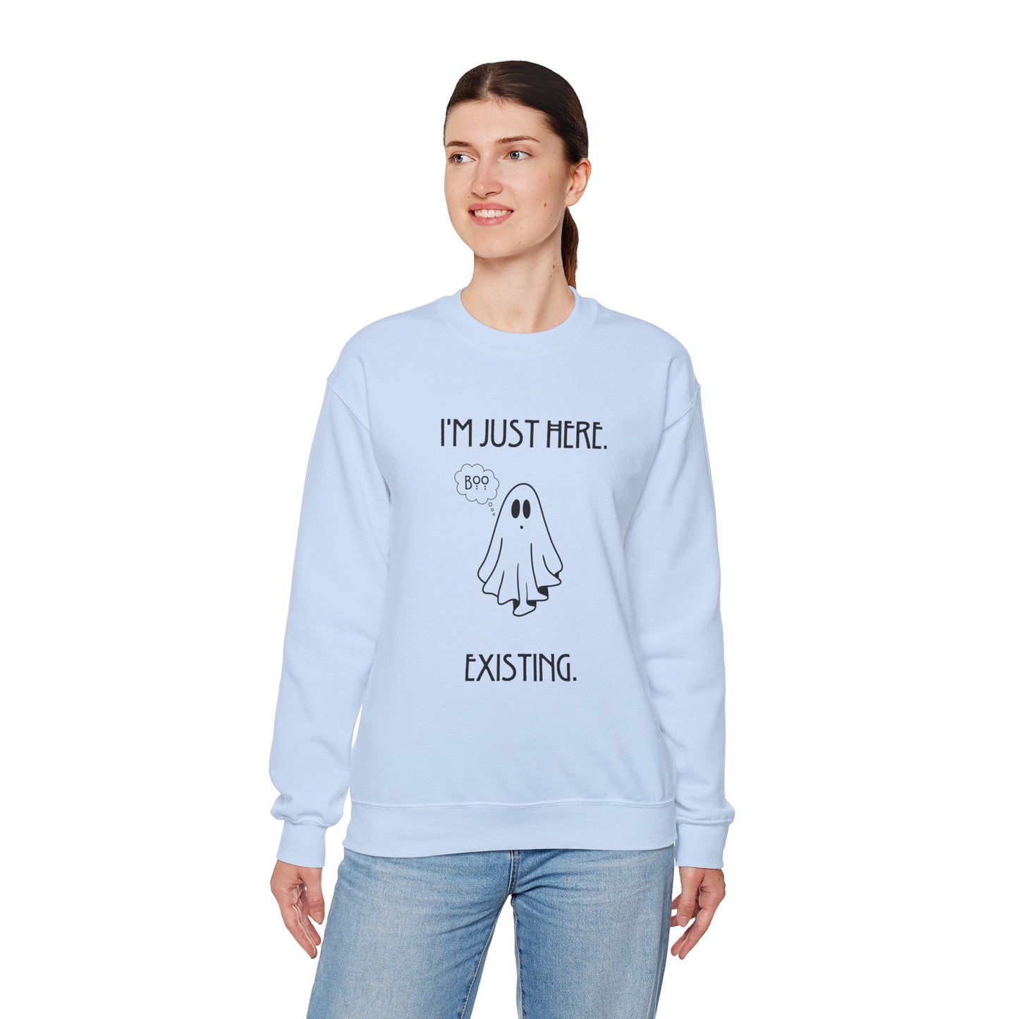 January Quote Lazy Unisex Heavy Blend™ Crewneck Sweatshirt