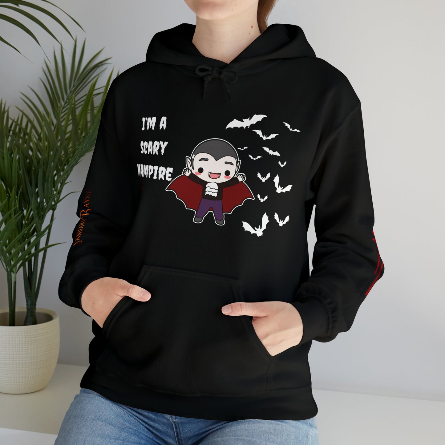 Scary Vampire Unisex Heavy Blend™ Hooded Sweatshirt