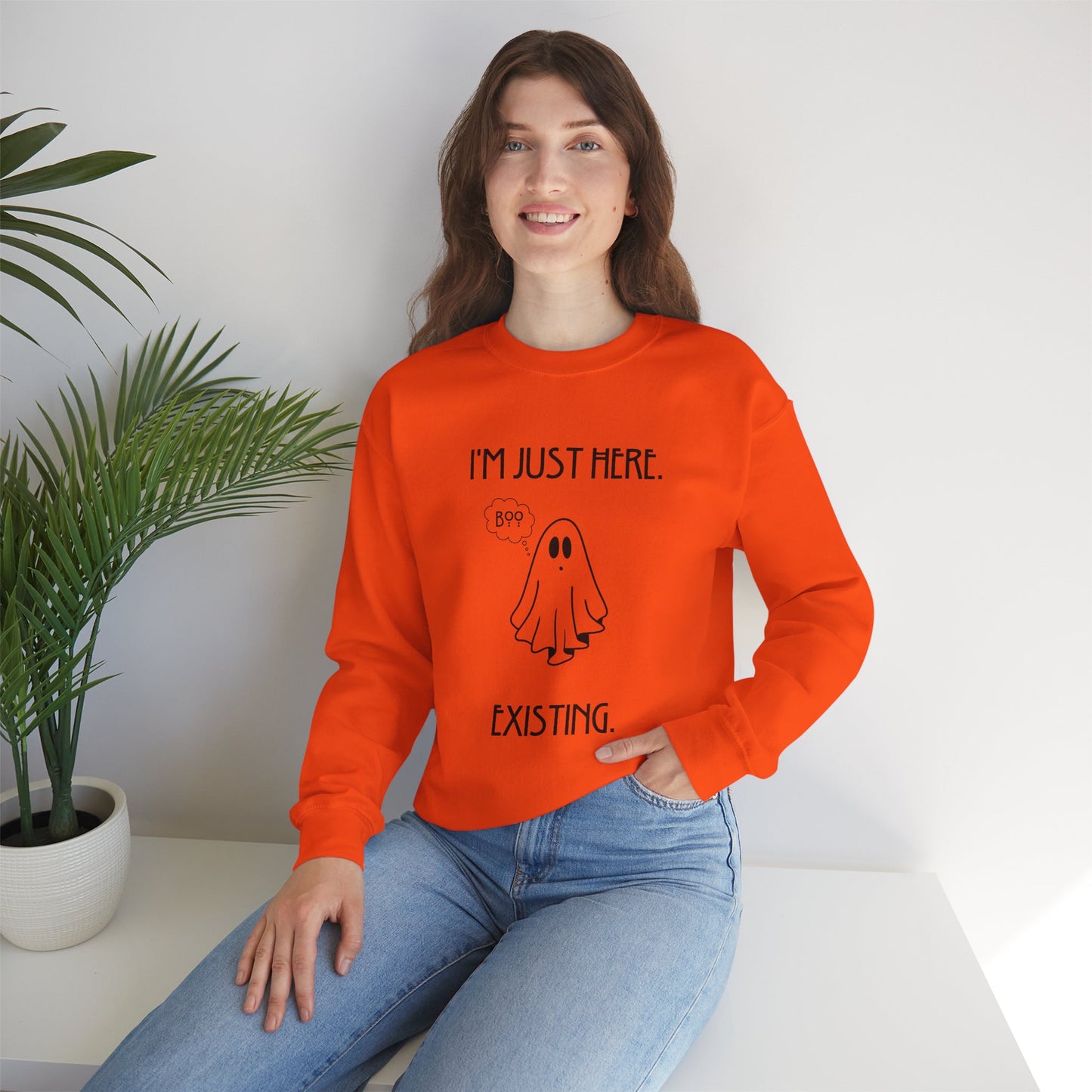 January Quote Lazy Unisex Heavy Blend™ Crewneck Sweatshirt