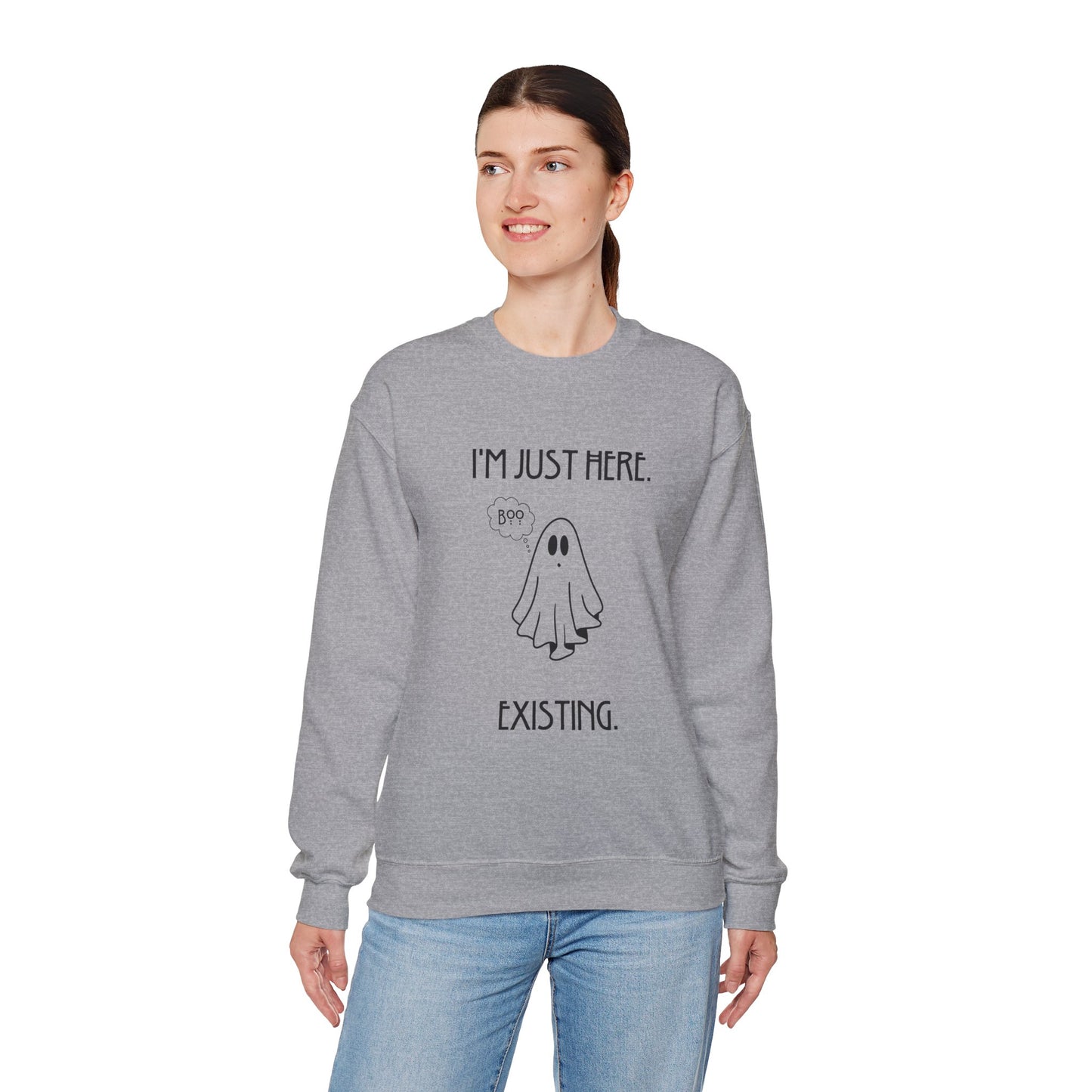 January Quote Lazy Unisex Heavy Blend™ Crewneck Sweatshirt