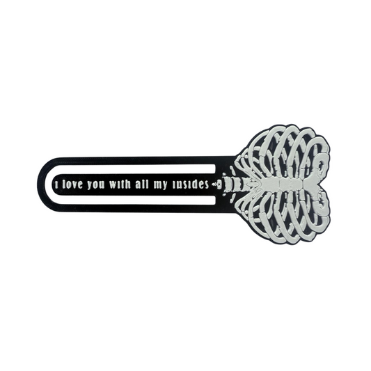 "I love you with all my insides" Bookmark | Monster Stalker Collectibles