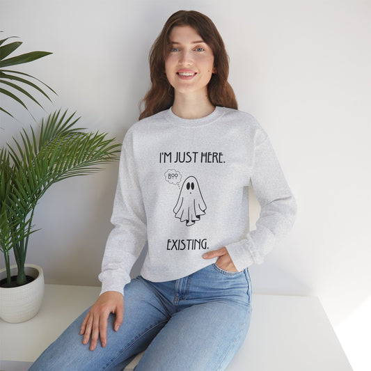 January Quote Lazy Unisex Heavy Blendâ„¢ Crewneck Sweatshirt