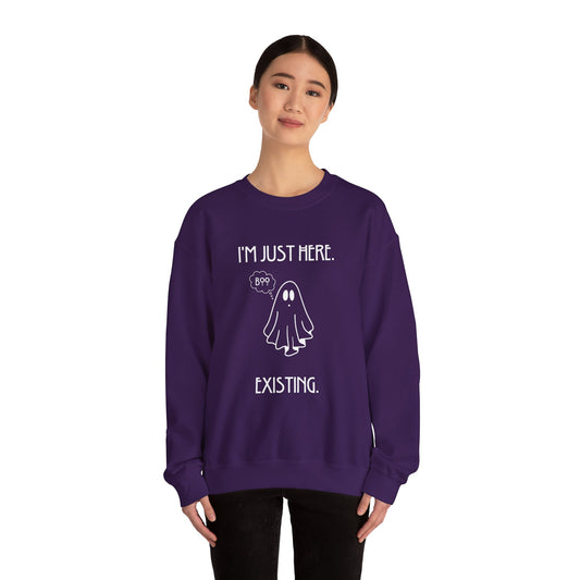 January Quote Lazy Unisex Heavy Blendâ„¢ Crewneck Sweatshirt