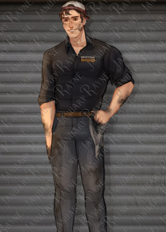 Hollyhocks Art Print - Fitz