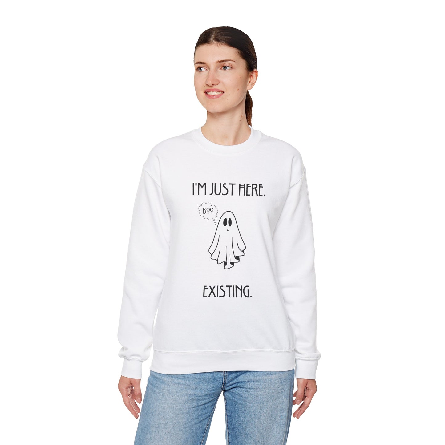 January Quote Lazy Unisex Heavy Blend™ Crewneck Sweatshirt