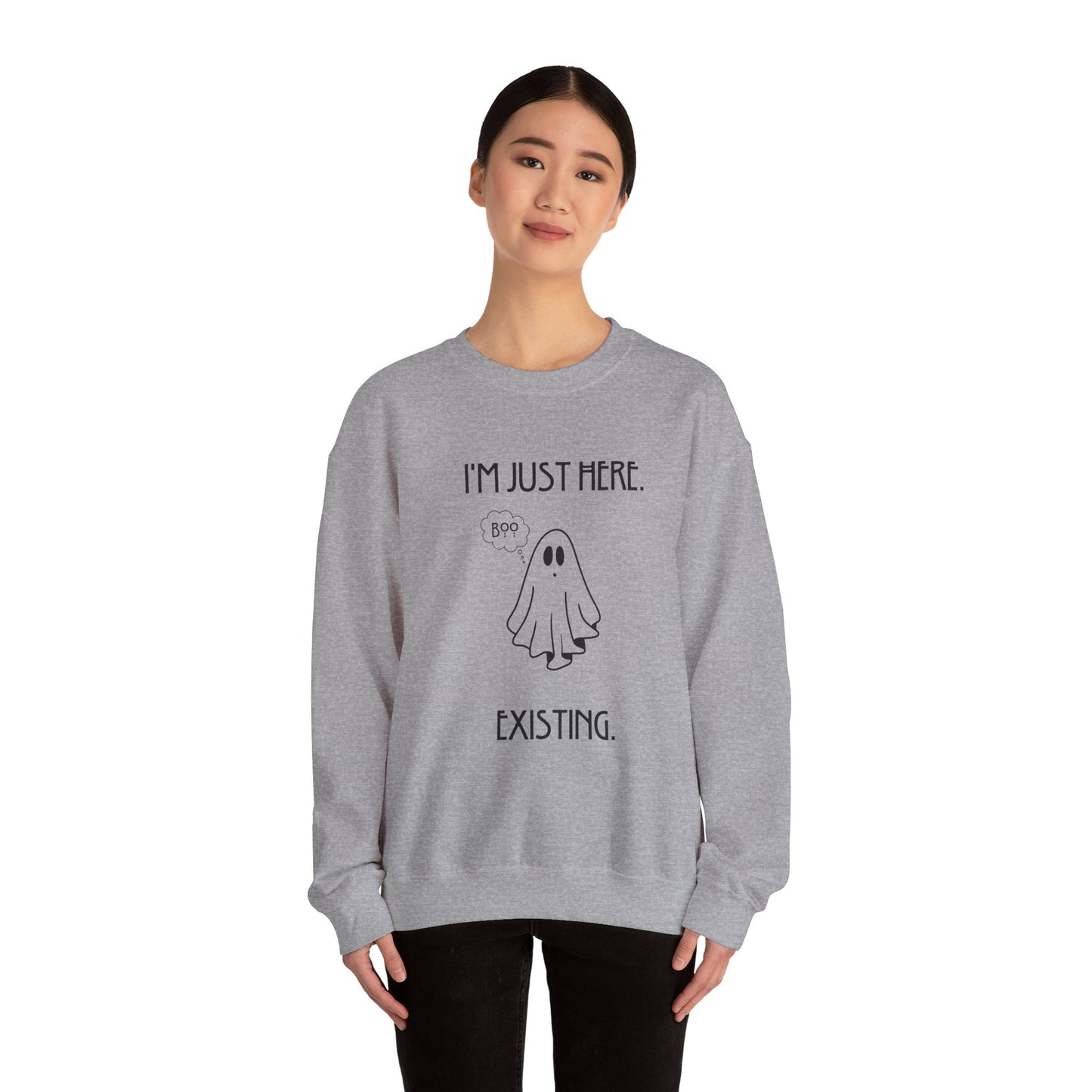 January Quote Lazy Unisex Heavy Blend™ Crewneck Sweatshirt