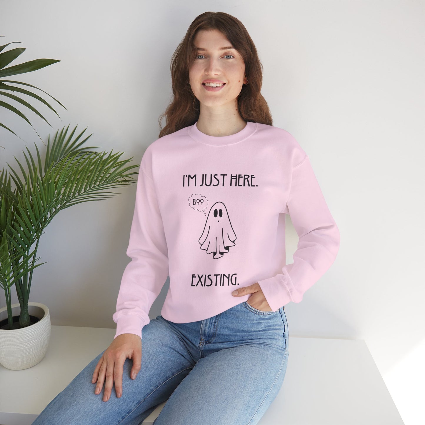 January Quote Lazy Unisex Heavy Blend™ Crewneck Sweatshirt